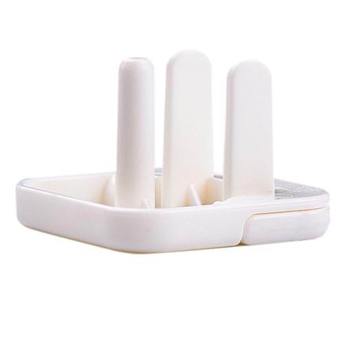 IWOWHERO 50Pcs Safety Socket Protection Covers Plugs Two Prong Three Prong Reliable Home Socket Covers for Childproofing Easy Installation White