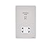 Price comparison product image Schneider Electric Ultimate Screwless Flat Plate - Shaver Socket, Dual Voltage, 115/230V, GU7490WPN, Pearl Nickel with White Insert