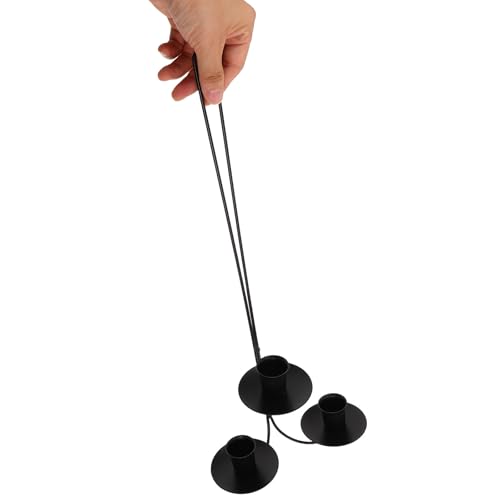 Soporte para velas Beavorty multifuncional de pared con estructura resistente de hierro 5