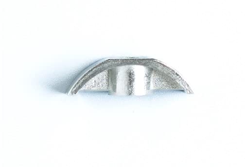 H-BOLT Bed & Furniture Nuts and Washers - Many Sizes and Designs Available (10, M6 Lunar Half Moon Nuts), Blue-Zinc - Image 3