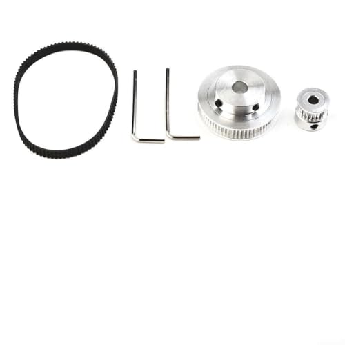 Compatibile con la configurazione della stampante 3D: questo kit include una cinghia dentata ad anello chiuso da 200 mm abbinata a pulegge da 20 e 60 denti progettate per Reprap o per macchine PRUSA per consentire un movimento lineare fluido senza passaggi di assemblaggio complessi