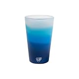 Silipint 16oz Silicone Pint Glass – Unbreakable BPA-Free Reusable Silicone Drinking Cup – Flexible Dishwasher Microwave & Freezer Safe – Stemless Glass for Water Coffee Smoothies (Blizzard)