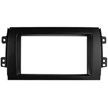 Double Din Fascia Compatible with Suzuki SX4 Fiat Sedici Radio DVD Stereo Panel Dash Mounting Installation Trim Kit Frame Bezel Install Mount Kit178X100 mm