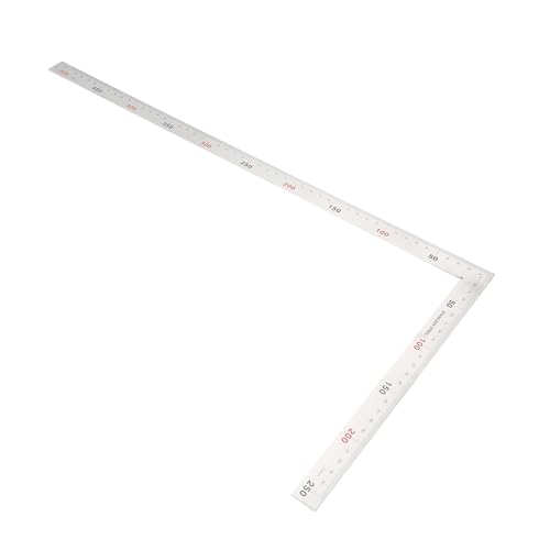 Stainless Steel Square Angle Ruler with Arm Design 300x150mm HighVisibility Markings for Accurate Measurements Versatile Protractor Tool (300mm*150mm) (500mm*250mm)