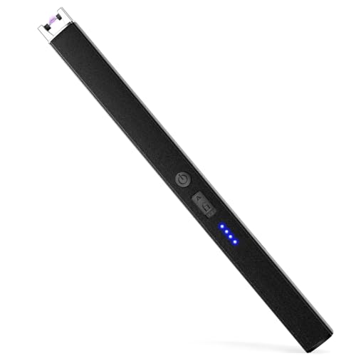 VEHHE Feuerzeug Elektrisch, Klimaneutrales Lichtbogen-Feuerzeug USB-C ohne CO₂-Emissionen, Stabfeuerzeug mit Doppeltem Versicherungsschalter, Windfest & Explosionssicher für Küche, Outdoor – Schwarz VEHHE Feuerzeug Elektrisch, Klimaneutrales Lichtbogen-Feuerzeug USB-C ohne CO₂-Emissionen, Stabfeuerzeug mit Doppeltem Versicherungsschalter, Windfest & Explosionssicher für Küche, Outdoor – Schwarz