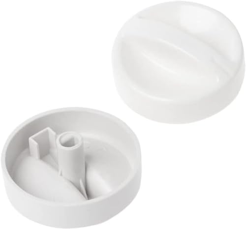 Set di 2 manopole rotanti universali bianche per microonde, interruttori di controllo del timer, accessori per microonde, forno e piano cottura