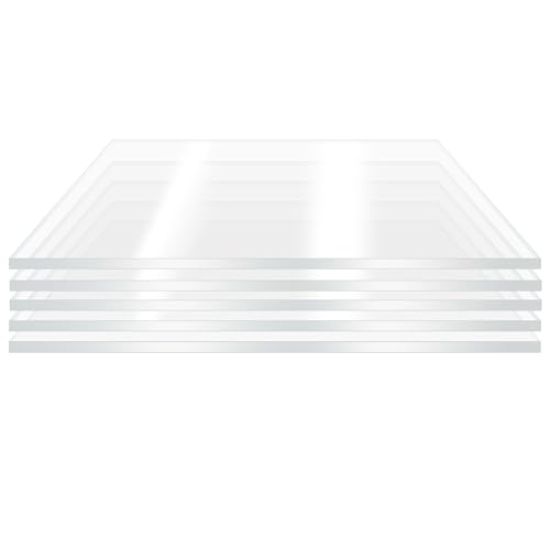 Image of 3 Pieces 24 x 36 inch Clear Acrylic Sheet Plexiglass - 0.04 inch(1mm) Thick, Use for Craft Projects, Signs, DIY Projects and More; Cut with Saw or Hand Tools