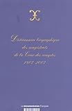  Dictionnaire biographique des magistrats de la Cour des comptes, 1807-2007