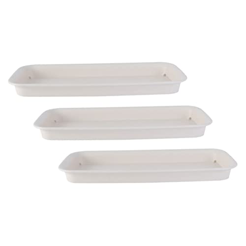 Garneck 3 Stücke Rechteckige Blumentopf Untersetzer Aus Kunststoff -...