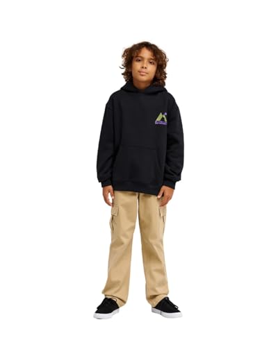 Sweat capuche oversize Quiksilver en molleton noir doux et chaud