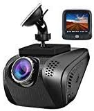 Dash Cam for Cars 1080P FHD Vehicle Camera with Wide Angle Sony Sensor Night Vision G-Sensor Motion Detection Parking Monitor Loop Recording 16GB Card - Front Camera Only (Black)