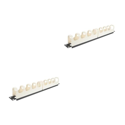 Rack de gestion de câbles U horizontal et organiseur de câblage réseau lot de 2