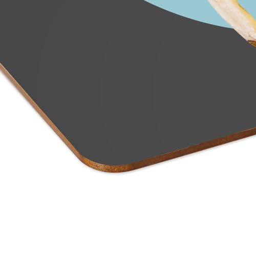 Set de table en liège grand format noir au design surréaliste Banane Dauphin - 4