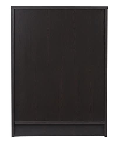 Image of DeckUp Apollo 2-Door Engineered Wood Shoe Rack, Shoe Cabinet And Shoe Stand (Dark Wenge, Matte Finish), 40 x 61 x 91.5 Cm