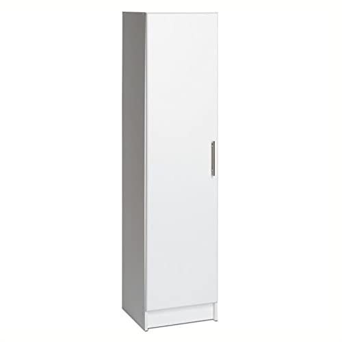 Hawthorne Collections Wood 16" Narrow Utility Storage Cabinet, Office Storage Cabinet For Garage, Warehouse, Classroom, Pantry, Bedroom In White #TOP12