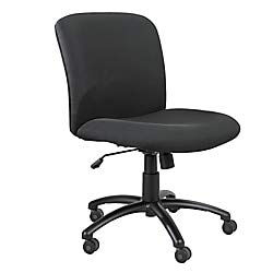 One-Day Sale: Up to 40% Off Safco Products Uber Big and Tall Mid Back Chair 3491BL, Black, Rated for 24/7 Use, Holds up to 500 lbs. (Optional arms sold separately)