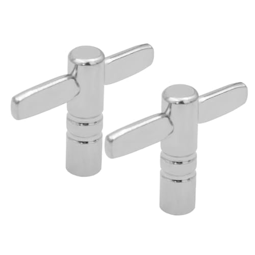 OFFSCH Drum Tuning Wrenches 2pcs Metal Drum Keys Snare Drum Accessories Comfortable to Hold Drum Tuning Tool Random Style