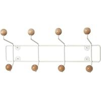 Leitmotiv PT Home Hat Rack Saturnus with Wooden Balls, White