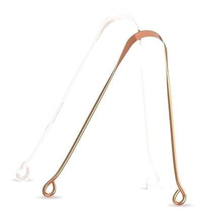 Copper Tongue Cleaner, Flexible Handle, Tongue Cleaner for Adults & Juniors Cover, Container, Care, Mouth Cleaner, Tongue Cleaner
