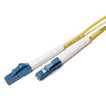 FCD | 1M OS2 LC LC Fiber Optic Cable | Simplex 9/125 LC to LC Singlemode Jumper - 1 Meter 3.28ft | Length Options 1M-3M | Single Mode Optic-Cord lc/lc smf Yellow ofnr 1f lc-lc