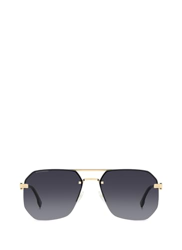 Dsquared Unisex Sunglasses D2 0103/S Rhl 60/16/145 Men's Sunglasses, RHL/9O Gold Black, 60, Rhl/9o Gold Black, 60