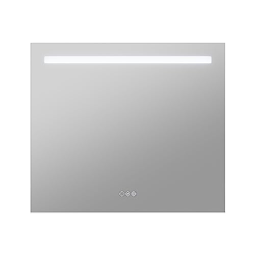 Miroir LED salle de bain ANZZI 71x81cm avec éclairage variable et anti-buée