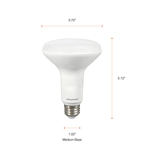 Image of Sylvania BR30 LED Flood Light Bulb, 100W = 17W, Dimmable, 10 Year, Medium Base, 1450 Lumens, 2700K, Soft White - 4 Pack (40070)