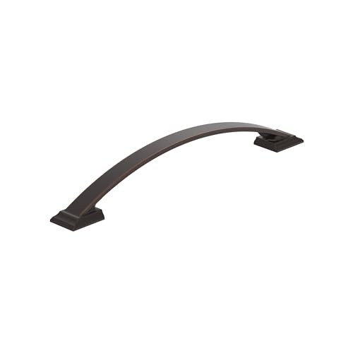 Image of Amerock Candler 7-9 /16 inch (192mm) Center-to-Center Oil-Rubbed Bronze Cabinet Pull, BP29350ORB