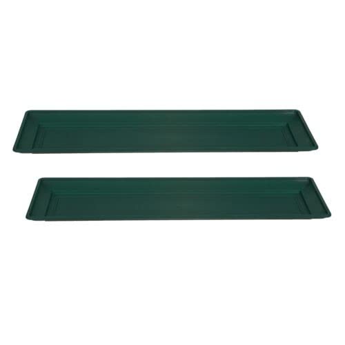 TRTO 2Pcs 60cm Planter Saucer Tray Water Catch Drainage Drip Tray Garden Flower Green Useful for Garden Yard Patio