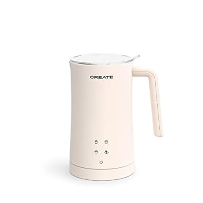 CREATE/MILK FROTHER STUDIO/Espumador calentador de leche eléctrico blanco roto/Pantalla táctil. 4 programas automáticos. sitema de seguridad. 350ml. uso en frío o en caliente. 400 W | Ya disponible en tu tienda friki favorita! En mundofriki.es!