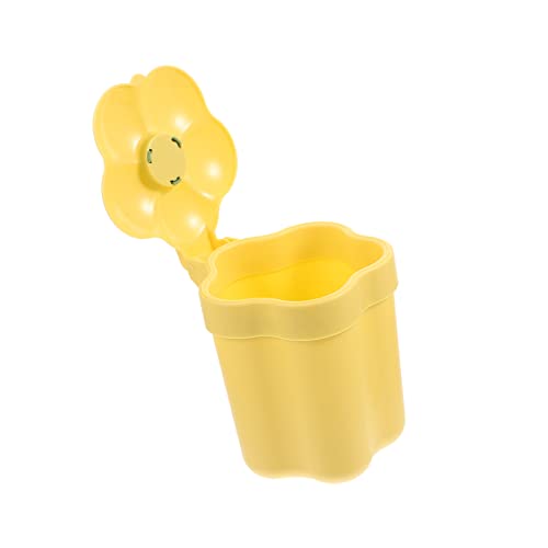 Zerodeko Mit Geformtem Kleinem Tisch Schminktisch Blume Lebensmittel Müll Zuhause Kompost Büro Mülldeckel Für Winzige Mini-Tischplatte Schrott Mülleimer Schaukelbehälter Abfall Süßer Cover