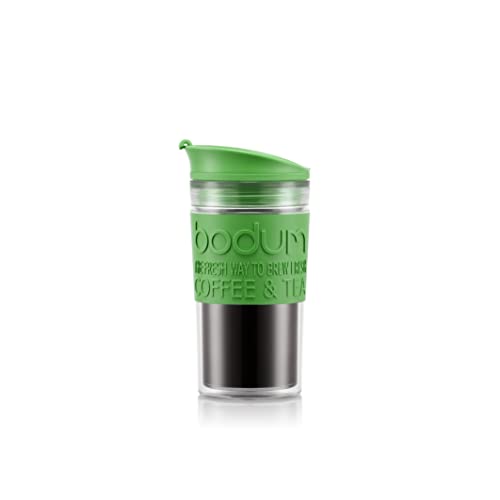 Bodum TRAVEL MUG 11103-538S Mug de voyage isotherme en plastique, couvercle à clapet, 0.35 l