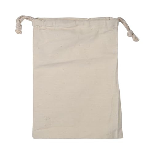 Saco de Armazenamento Doméstico Algodão Liso Cordão Armazenamento Saco de Lavanderia Saco de Coisas
