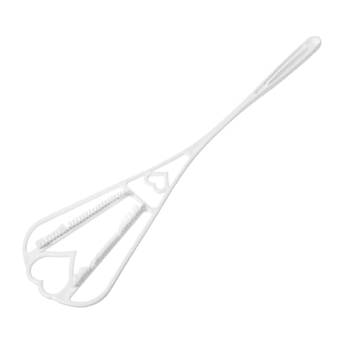 SAFIGLE Plástico Blanco con Mango para Limpieza de Polvo Herramienta Práctica para Alfombras Tapicerías y Colchones Diseño Colgante Ahorra Espacio