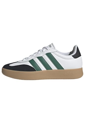 Adidas Men's Barreda, White/Collegiate Green/Black, 4