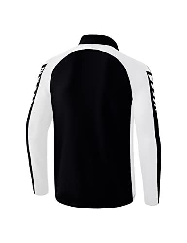 Erima Adult Six Wings Training Top, Black, M, Black/White - Image 2
