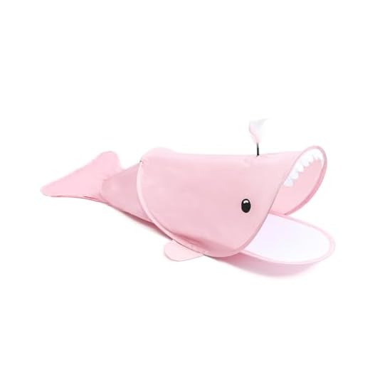 SENCONE Whale-Shaped Cat Tunnel Toy, Foldable Portable Waterproof Pet Tunnel for Indoor/Outdoot Curious Kittens, Cat Tube for Nap & Hideout, Easy to Store, Fun to Explore
