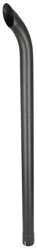 Replacement Exhaust Stack - 2-1/2" x 48" Curved Black fits Exhaust/Clamps/Rain Caps/Stack New