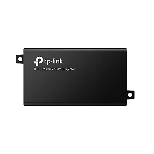 Image of TP-Link Omada 2.5GE PoE+ Injector | Non-PoE to PoE Adapter | 802.3at /af Compliant | Up to 30W | Wall Mountable | Plug&Play | Up to 100m(328 ft) | UL Certified(POE260S)