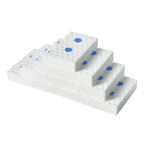 Magic Sponges Eraser,10 Pack Melamine Sponge in Bulk,2X Density,Long Lasting,Cleaning Sponge for Kitchen, Bathroom,Bathtub, Sink,Furniture, Wall Cleaner (Blue, 3.93x2.36x0.79in)