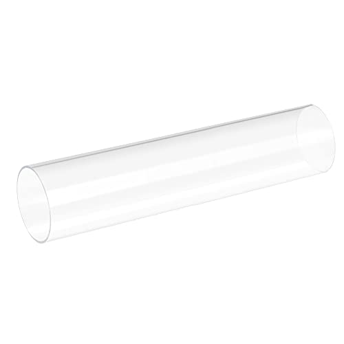 sourcing map PVC Transparent Rohr, Innendurchmesser 41mm Durchmesser 45mm LÄNGE 200mm Acryl Kunststoffrohr für Lampenbau, Stehlampen, Möbel