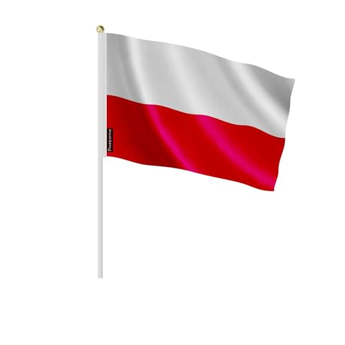 Drapeau Pologne 14x21cm pour pavoiser facilement sans encombre lot de 100