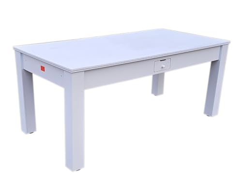 Tavolo Multifunzione 3-In-1: Biliardo, Ping Pong, Tavolo Da Pranzo - Design Elegante, Compatto 185Cm - Ideale Per Spazi Ridotti - Colore Bianco - 4