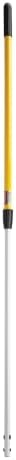 Rubbermaid FGQ75500YL00 Hygen 48 Inch - 72 Inch Quick-Connect Handle, Yellow, 41.14 Inch x 0.62 Inch x 0.62 Inch