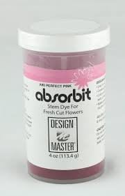 Design Master Absorbit Stem Dye for Fresh Cut Flowers Matte Finish Systemic (Perfect Pink)