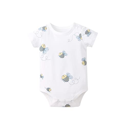Image of pureborn Baby Boys Girls Bodysuit Super Soft Cotton Romper 0-24 Months