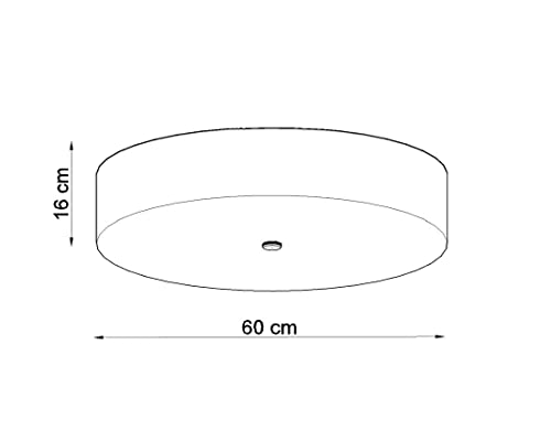 Éclairage de plafond Sollux SCALE noir 60x60 cm E27 dimmable pour salon - 6