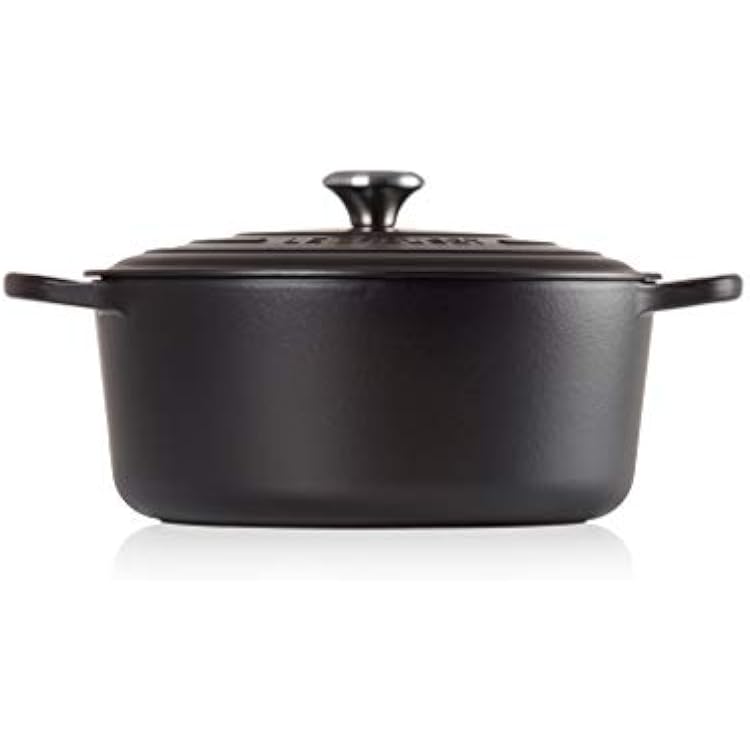 Le Creuset Signature Cast Iron Round Casserole, 30 cm - Matte Black Licorice