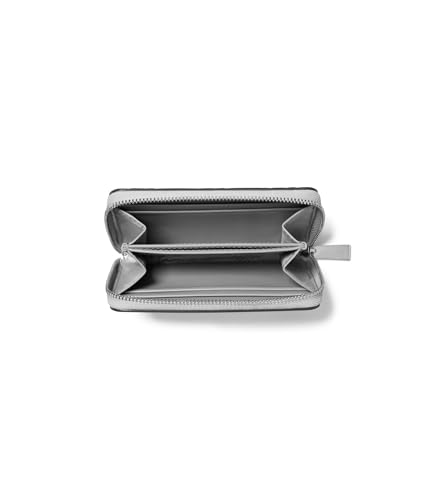Image of Michael Kors Womens, Jet Set Small Zip Around Card Case, Silver, One Size