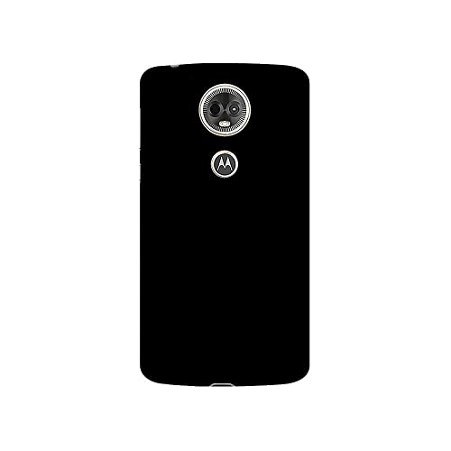 Image of Mobile Back Cover Case for Motorola Moto E5 (Silicone Case|CameraProtection|Black SC1510)